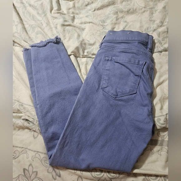 Loft lavender modern denim crop jeans! - Picture 1 of 7